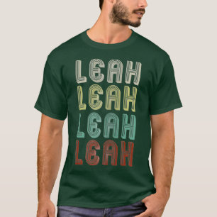 De naam is Leah in Funny Retro  Disco T-shirt