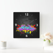 De naam Kayla in graffiti Vierkante Klok (Huis)