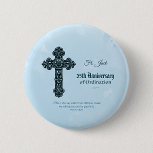 De Naam van de douane & de Ordening van het Jaar Ronde Button 5,7 Cm