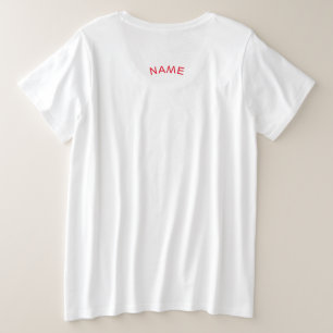 DE NAAM VAN DE DOUANE PLUS DE KATOENEN VAN DE GROTE MAAT T-SHIRT