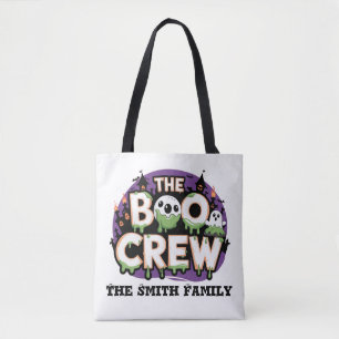 De naam van de familie van de Boo Crew Halloween T Draagtas