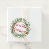 De Naam van de Familie van de douane Wish en Wreat Bedankjes Labels (In situ)