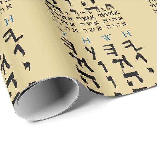 De naam van de Heer in Ancient Hebreeuwse Inscript Cadeaupapier (Rol Hoek)