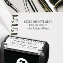 De naam van de leraar gepersonaliseerde huiswerkin