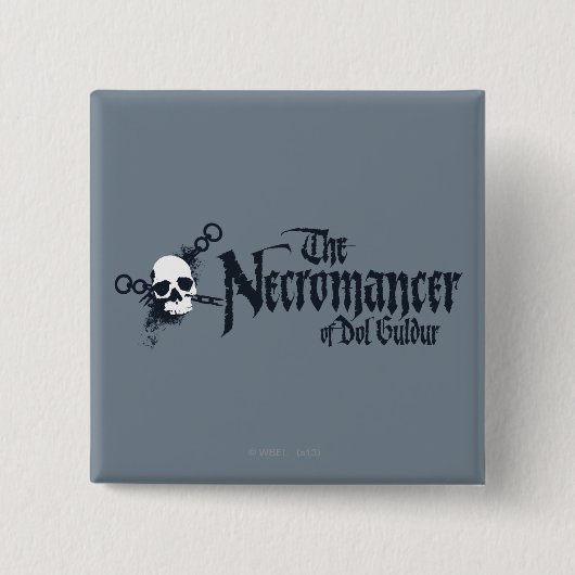 De naam van de Necrocer Vierkante Button 5,1 Cm (Voorkant)