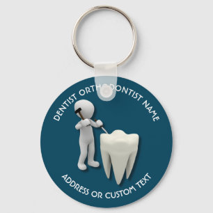 De Naam van de Tandheelkundige van Orthodontist Sleutelhanger