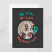 De naam van de verjaardag van het Gepersonaliseerd (Voorkant / Achterkant)