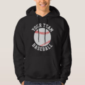 De Naam van het Baseball- Team van de douane of de Hoodie (Voorkant)