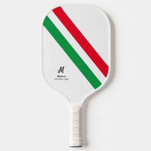 De Naam van het douanemonogram met Mexico-Landkleu Pickleball Paddle