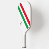 De Naam van het douanemonogram met Mexico-Landkleu Pickleball Paddle (Links)