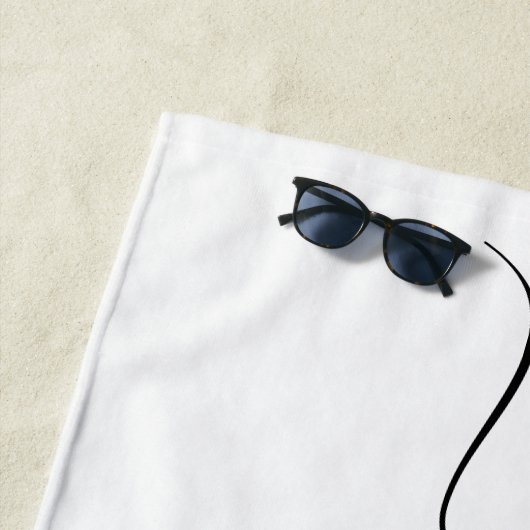 De naam van het Manuscript van Cute Trendy Persoon Strandlaken (In situ)