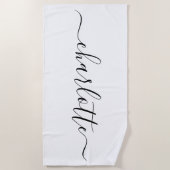 De naam van het Manuscript van Cute Trendy Persoon Strandlaken (Voorkant)