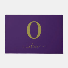 De Naam van het Manuscript van Monogram Personeel  Deurmat