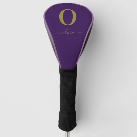 De Naam van het Manuscript van Monogram Personeel Golfheadcover (Voorkant)