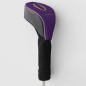 De Naam van het Manuscript van Monogram Personeel Golfheadcover (Schuin)