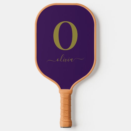 De Naam van het Manuscript van Monogram Personeel Pickleball Paddle (Voorkant)