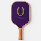 De Naam van het Manuscript van Monogram Personeel Pickleball Paddle (Achterkant)