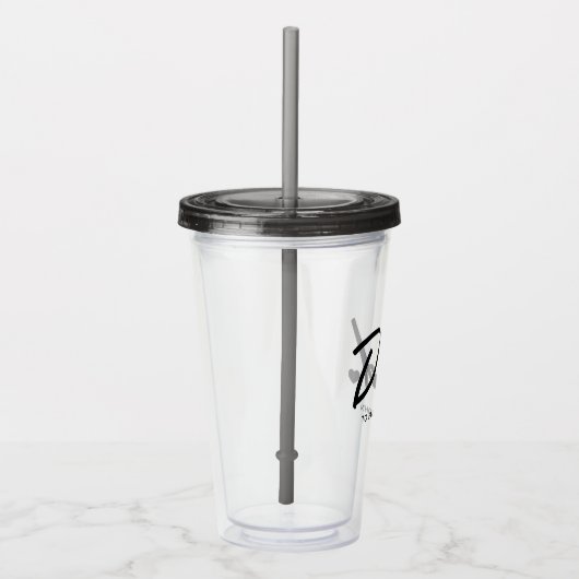 De naam van het Modern Dad Script Kind Acryl Drinkbeker (Rechts)