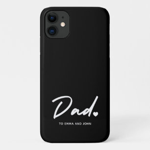 De naam van het Modern Dad Script Kind iPhone 11 Hoesje