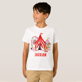 De naam van het moderne Carnaval Circus Festival S T-shirt (Voorkant volledig)