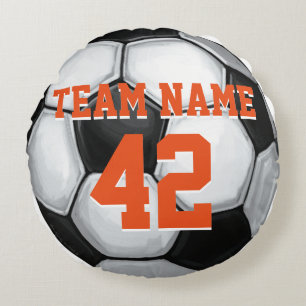 De Naam van het team en het Voetbal van het Aantal Rond Kussen