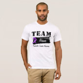 De Naam van het Team van de douane - Kanker Pancre T-shirt (Voorkant volledig)