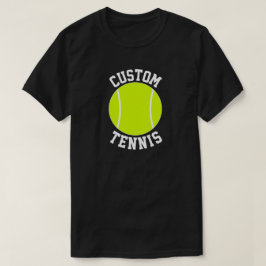 De Naam van het Team van de Douane van de Tennis v T-shirt