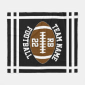 De Naam van het Team van het football, de Positie  Fleece Deken (Voorkant (Horizontaal))