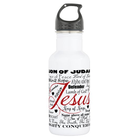 De naam van Jesus Waterfles (Voorkant)