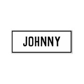 De naam van Johnny. Eén woord Rubberstempel (Afrduk)