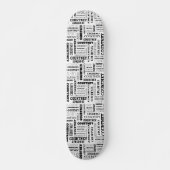 De naam van uw (gemiddelde lengte) is hier alles o skateboard (Voorkant)