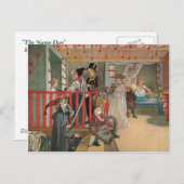 De naamdag door Carl Larsson Briefkaart (Voorkant / Achterkant)