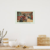 De naamdag van Carl Larsson Fine Art Poster (Keuken)
