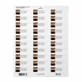 De nacht begint bij Joshua Tree Etiket (Full Sheet)