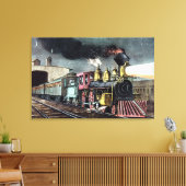 De nacht drukt uit: het begin canvas afdruk (Insitu (Woonkamer))