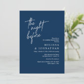 De nacht ervoor, de moderne repetitie van de bruil kaart (Staand voorkant)