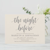 De nacht ervoor, de moderne repetitie van de bruil kaart (Staand voorkant)