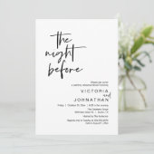 De nacht ervoor, het feest van de bruiloft kaart (Staand voorkant)