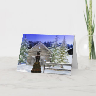 De Nacht van de winter Feestdagen Kaart