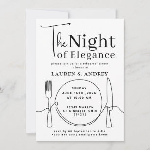 De Nacht van Elegantie Proef Dinersavond Kaart