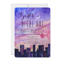 De nacht van het centrum van Girl op Sunset