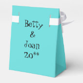 De nacht van het meisje van de persoonlijke Retro Bedankdoosjes (Achterkant)