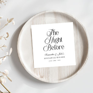 De Nacht Voor de Moderne Elegante Oefen Dinner Servet