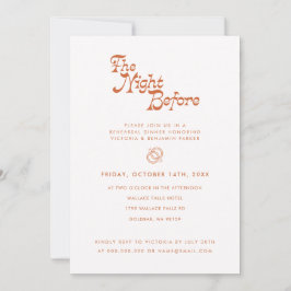 De nacht voor de repetitie van de binnenste Retro  Kaart