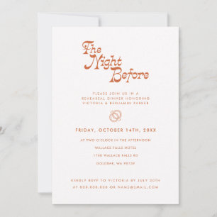 De nacht voor de repetitie van de binnenste Retro Kaart