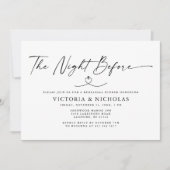 De nacht voor de repetitie van het diner kaart (Voorkant)