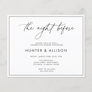 De nacht voor de uitnodiging