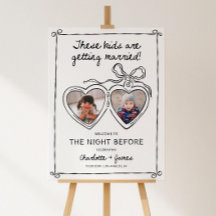 De Nacht Voor Foto Welkom Bord Sjabloon, Oef
