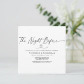 De nacht voor het repetitief eten kaart (Staand voorkant)