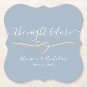 De nacht voor het repetitief eten kartonnen onderzetters (Voorkant)